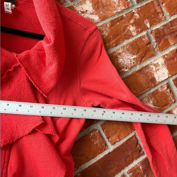 We The Free Womens Medium Orange Cascading Waterfall Cinched Back Cardigan - Picture 7 of 9